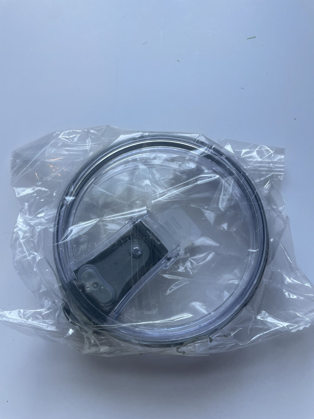 Tumbler Flip Top Lid with Sealing Ring – Clear Spill‑Proof Drinkware Cover