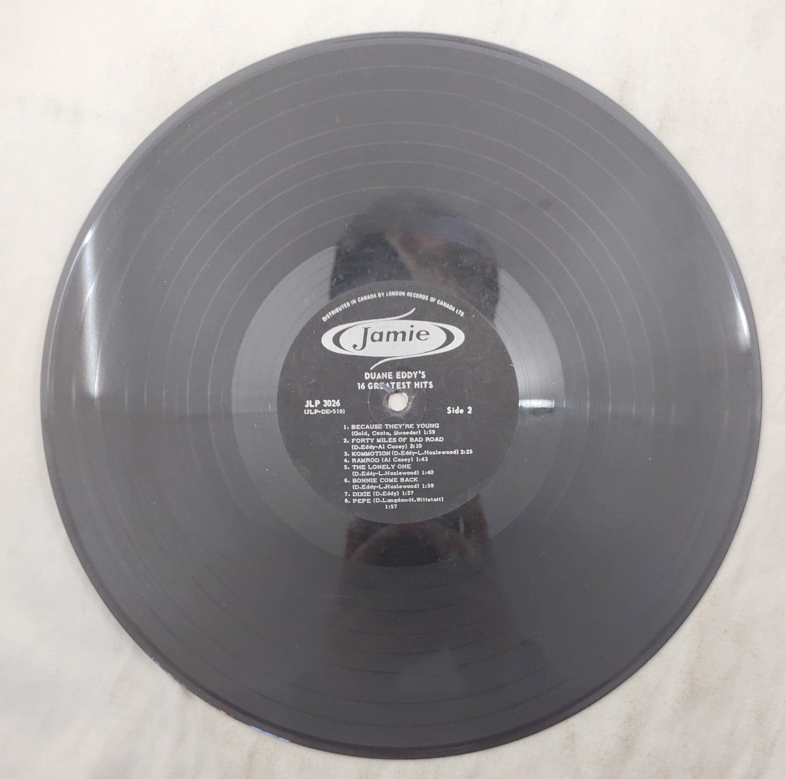 Duane Eddy – 16 Greatest Hits LP Jamie JLP-3026 Canada