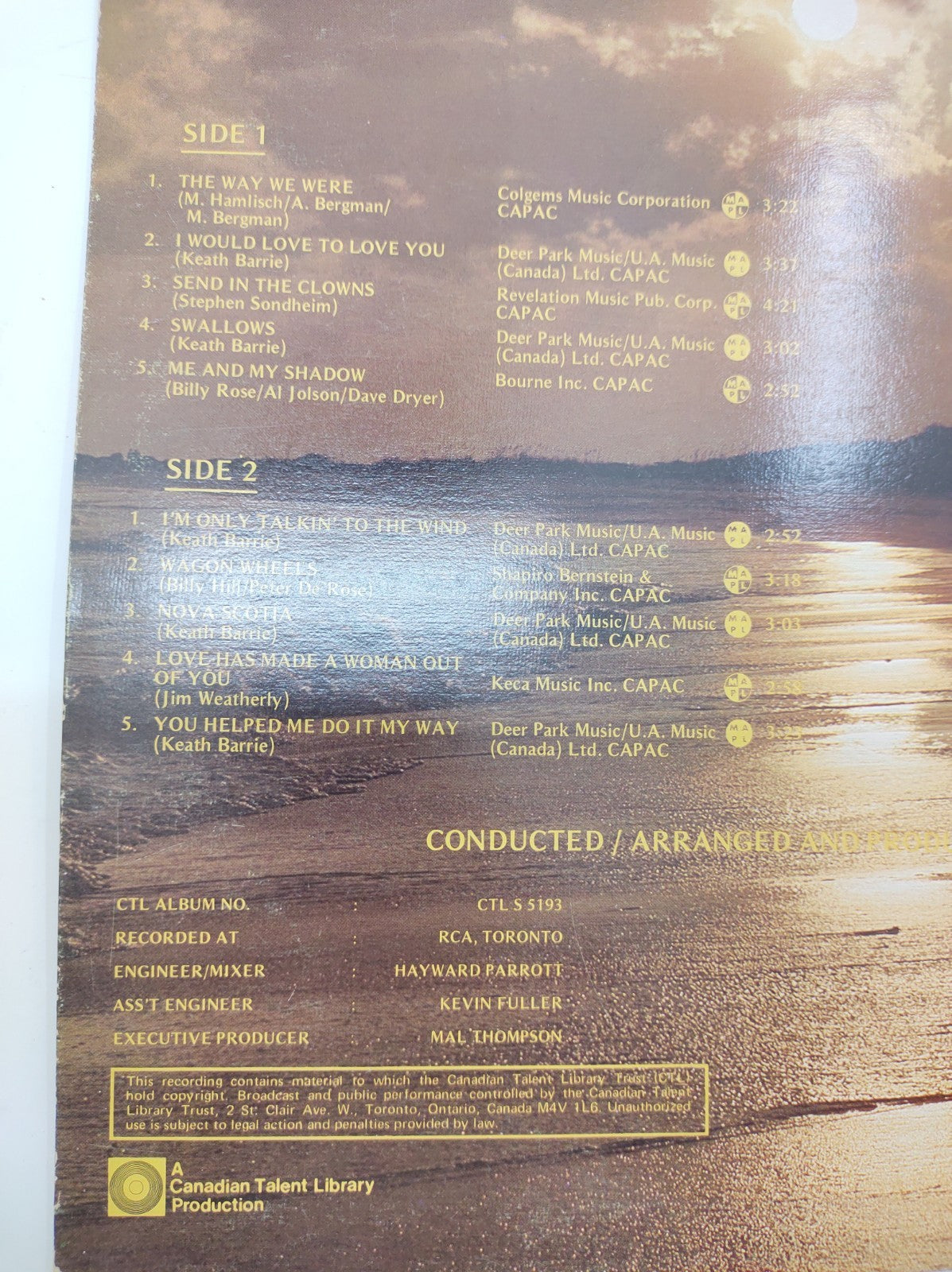 Keath Barrie – Only Talkin’ to the Wind (1975) Vinyl LP United Artists Folk