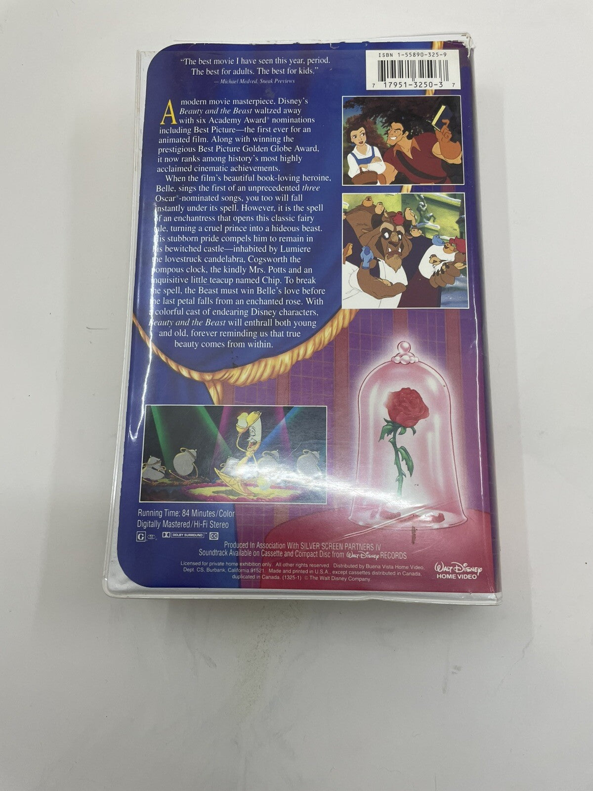 Disney Black Diamond VHS Beauty and the Beast 1992 Rare Classic Film