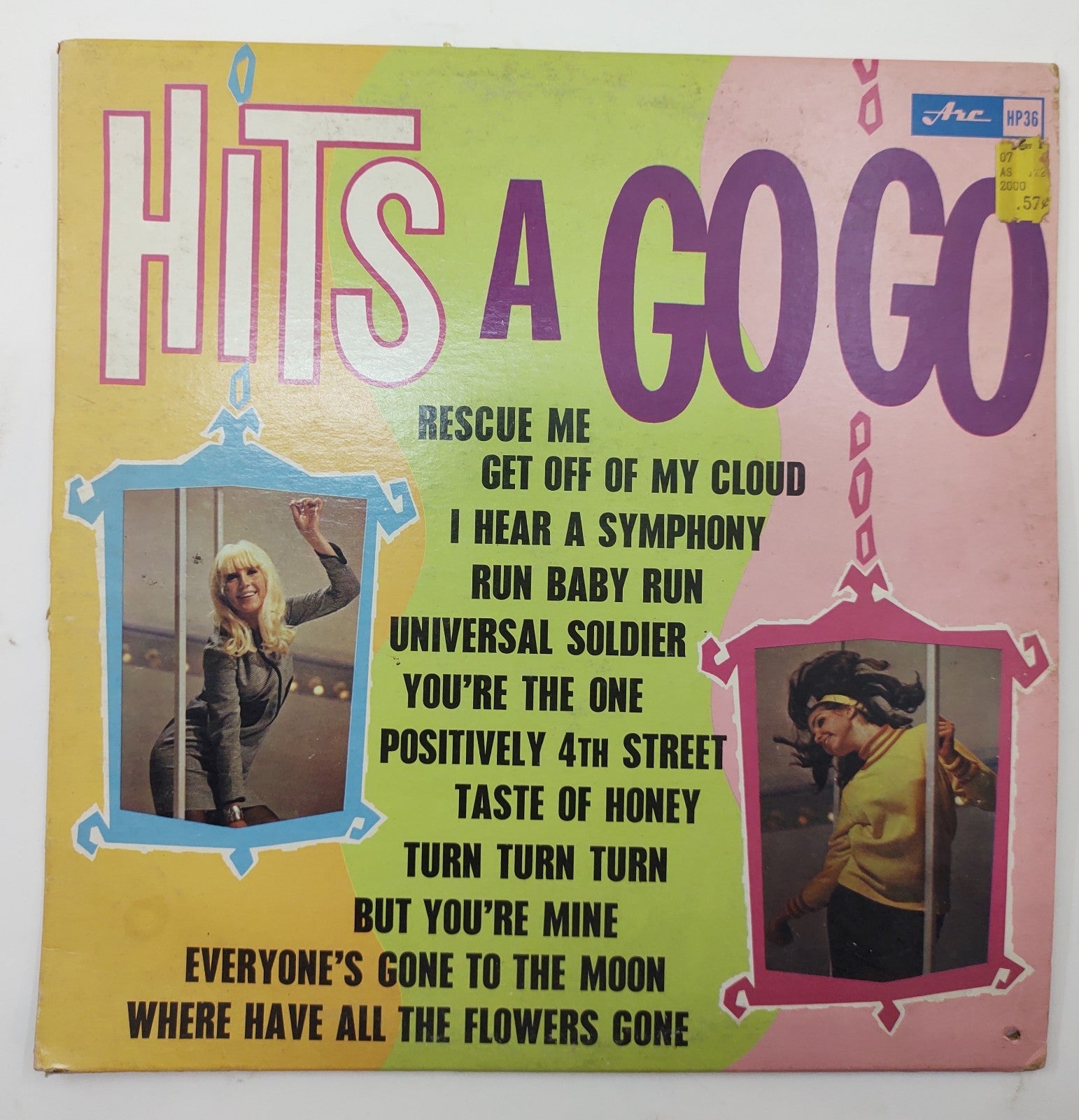 Hits A Go Go (1966) Arc Records Vinyl LP – Pop Rock Cover Songs Canada