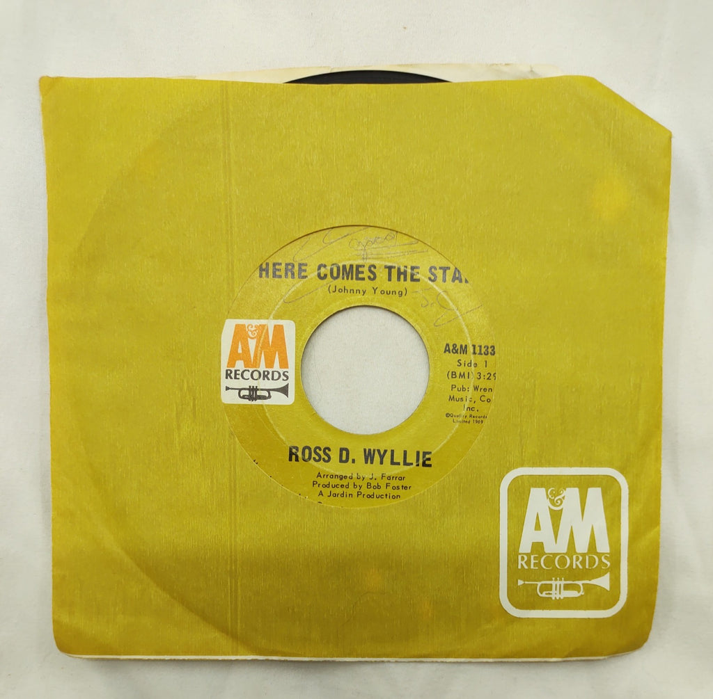 Ross D. Wyllie – Here Comes The Star 7” A&M 1133X Canada 1969