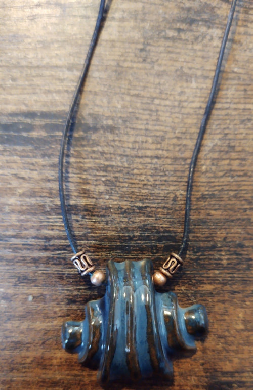 Artisan Necklace POTTERY NECKLACE MEASURES 17.5"