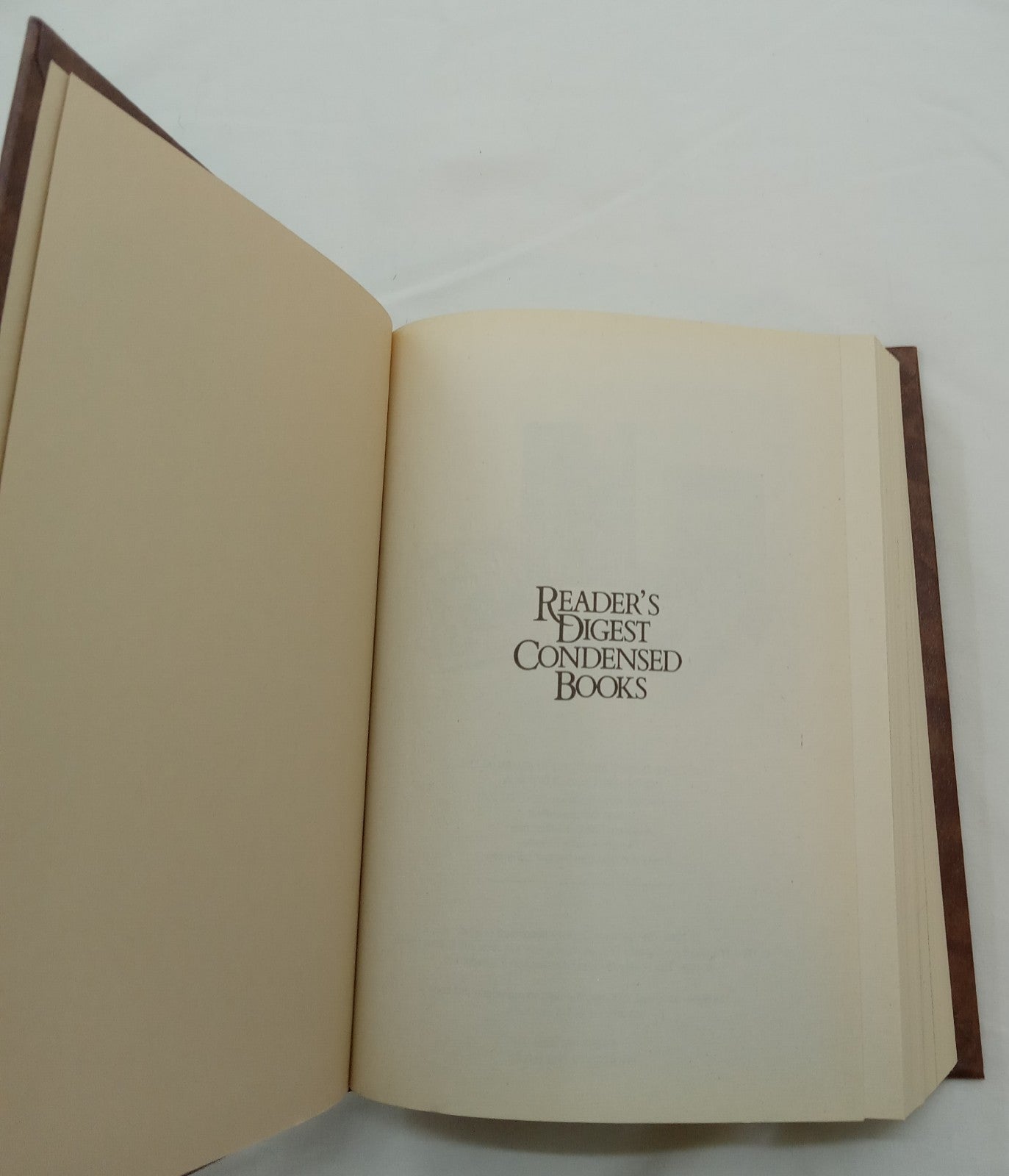 1989 Reader's Digest Condensed 1st Ed HC Leather Gilt Vtg NM Classic