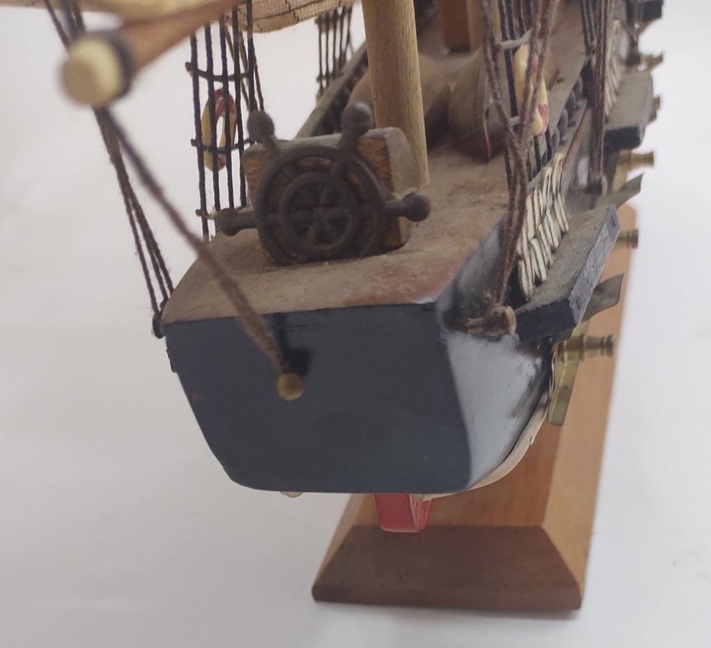 Bergantin Siglo XVIII Wooden Model Ship 18th Century Brigantine Nautical Decor