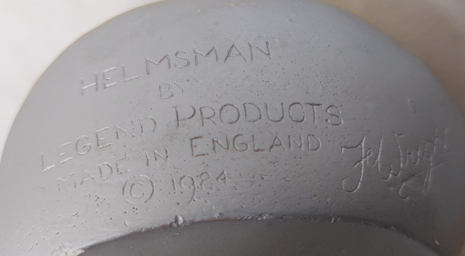 Helmsman Legend Chalkware Head Mask by F. Wright 1984 – England Vintage