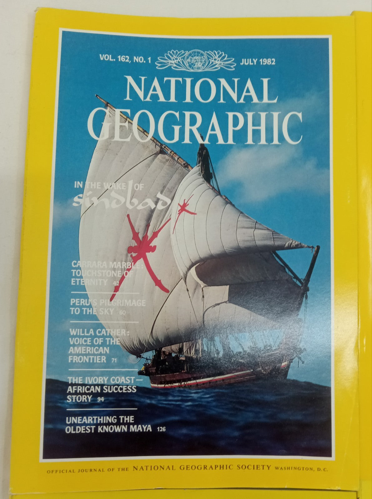 Nat Geo Jul–Dec 1982 | Vintage VG+ Set | 6 Mags in Faux Leather Slipcover