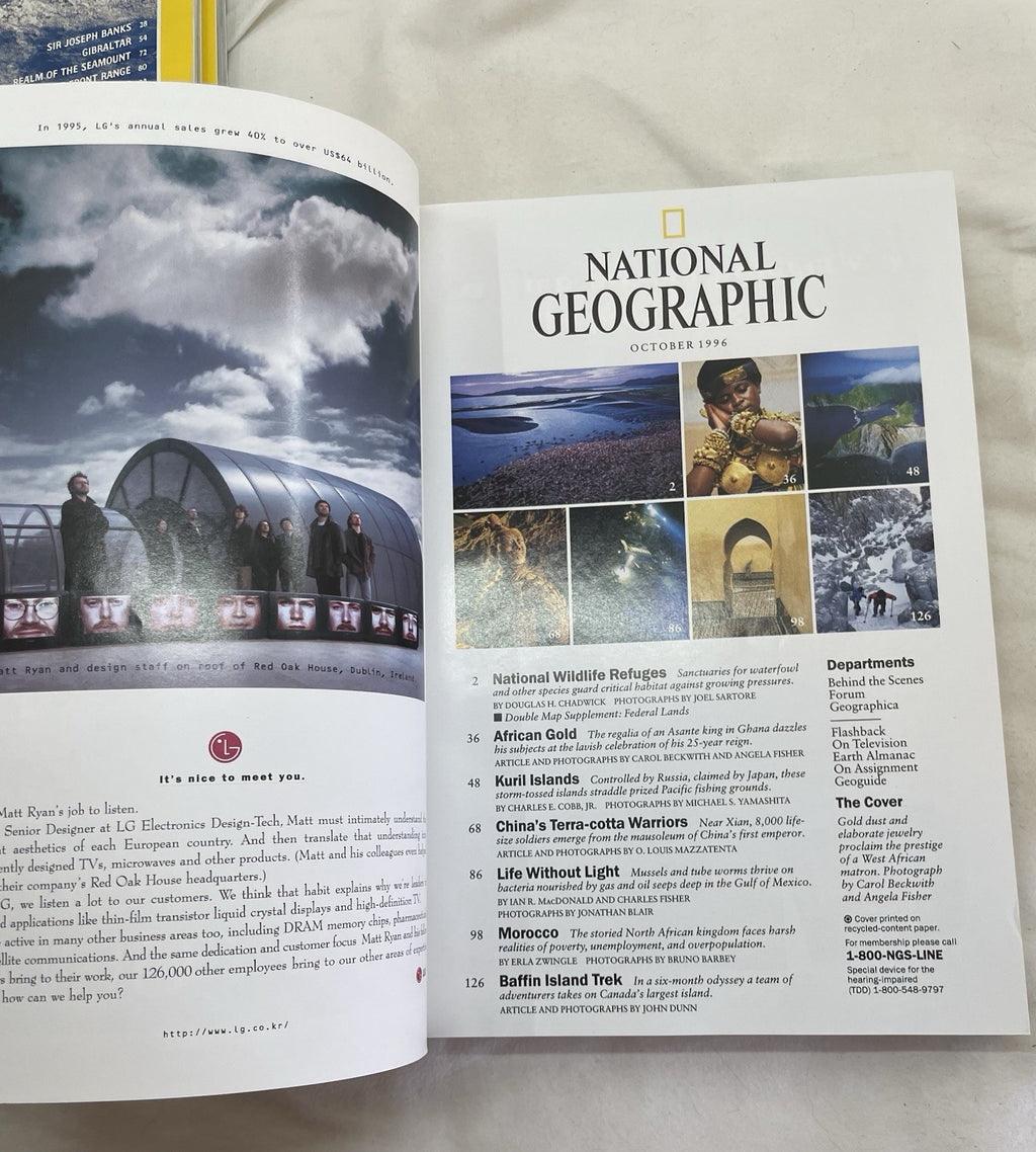 Vintage Nat Geo Lot Jul–Dec 1996 Slipcover Set | Wildlife, Illustrated