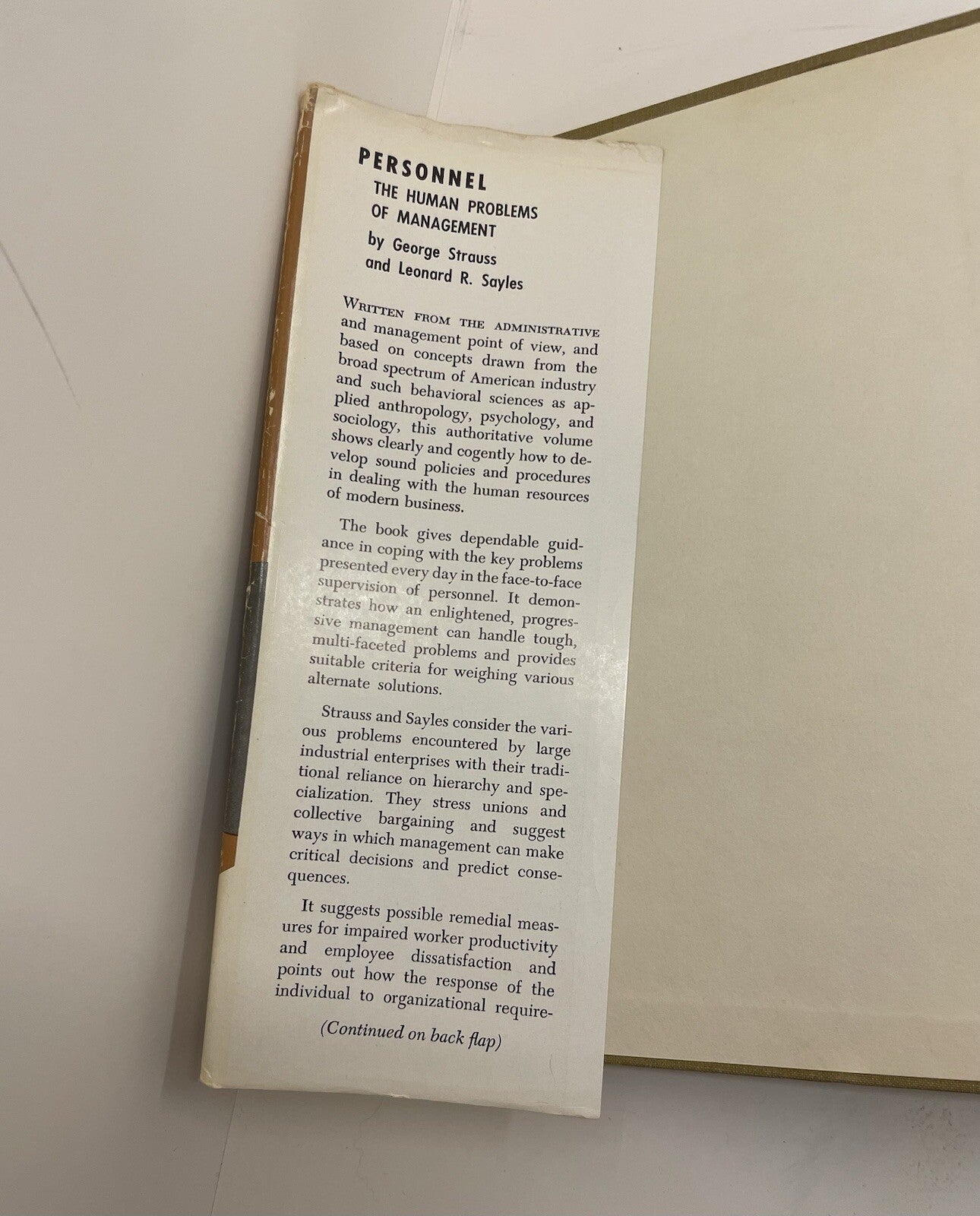 The Human Problems of Management – G+ 1960s Business Textbook Book