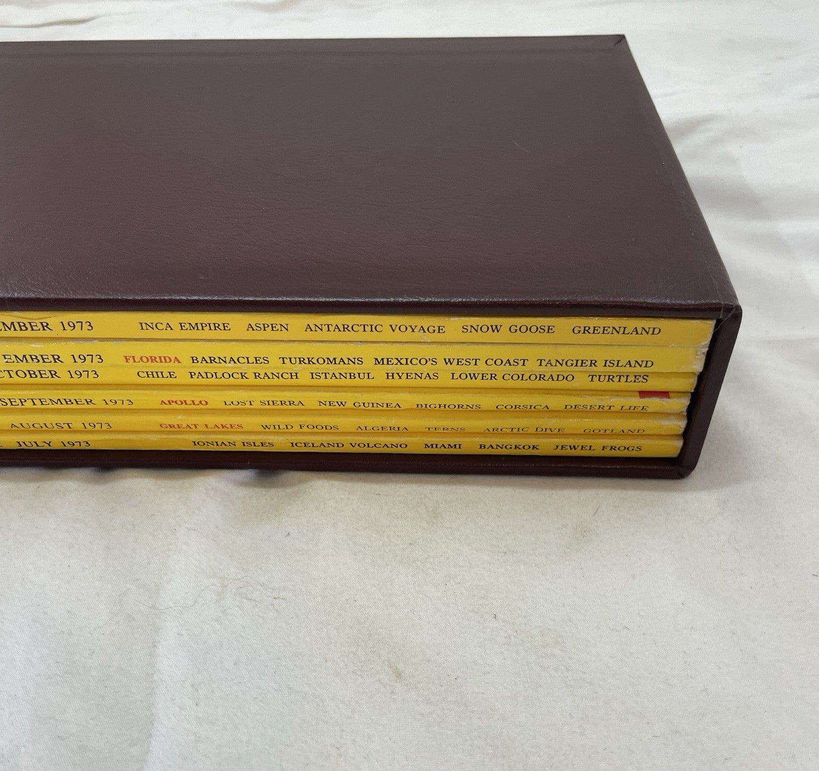 Nat Geo Jul–Dec 1973 Slipcover Set | Nature, Photography, World Study