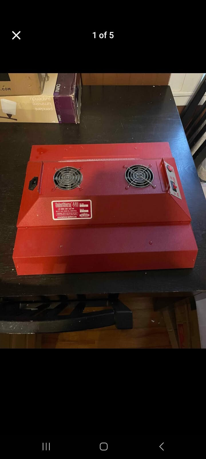 SolarStorm 440 LED Grow Light with UVB Bulbs – Power‑Efficient Indoor Gardening