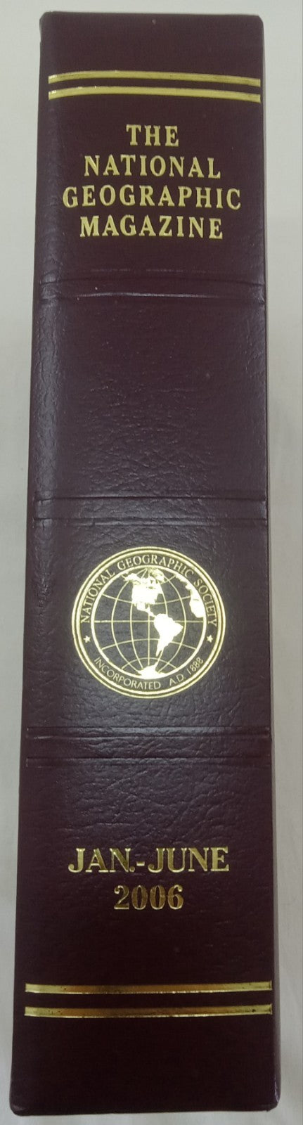 National Geographic Jan–June 2006 | 6 VG+ Issues | Leatherette Slipcase