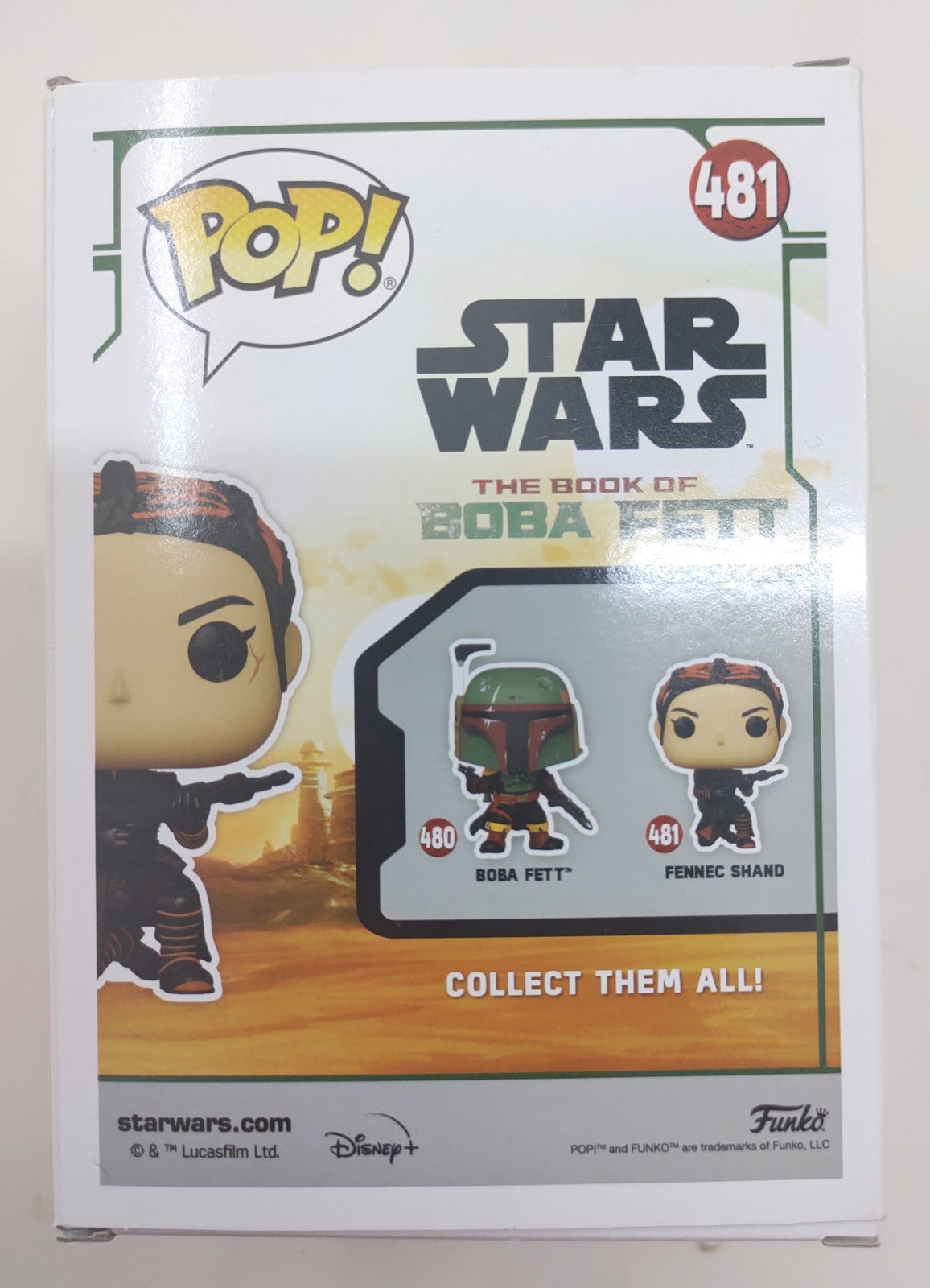 Funko Pop! Star Wars Fennec Shand #481 Vinyl Figure Book of Boba Fett