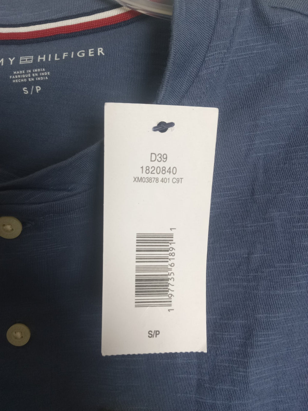 NWT Men’s Tommy Hilfiger Blue Crewneck T-Shirt Size Small – Classic Fit