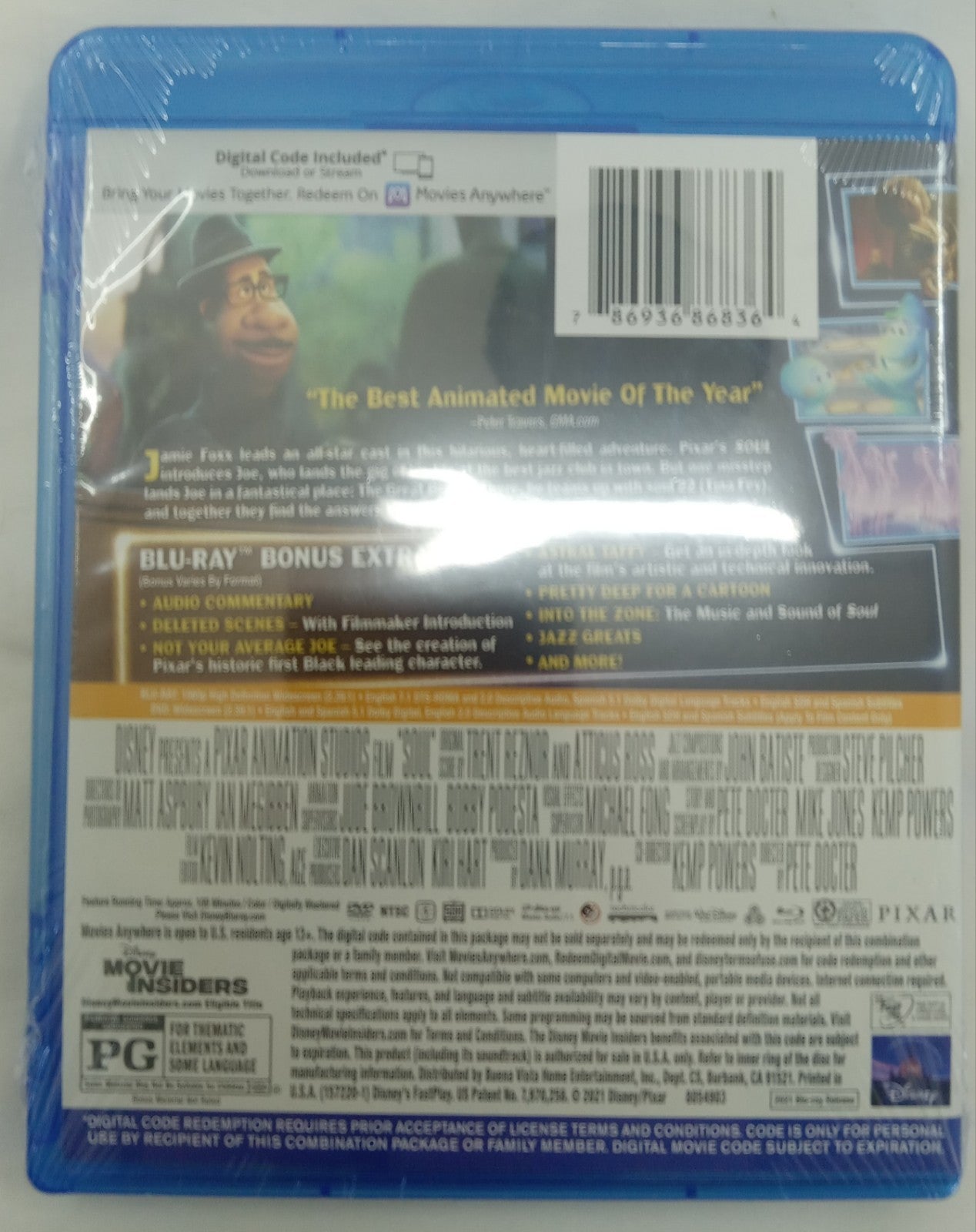 Soul 2020 Blu-ray DVD Digital Copy Disney Pixar Movie NEW Sealed