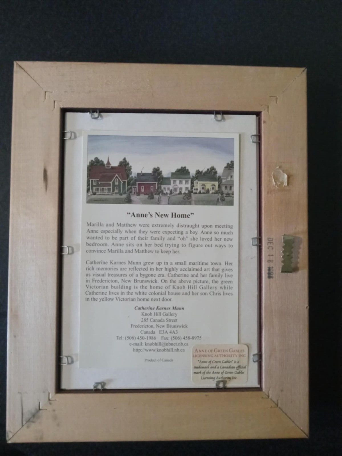 “Anne’s New Home” Folk Art Painting – Rustic Cottage Wall Décor Wall Accent Art