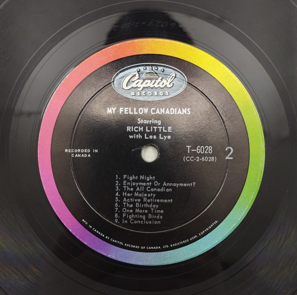 Rich Little My Fellow Canadians LP Capitol T-6028 Canada Comedy Vinyl Record LP
