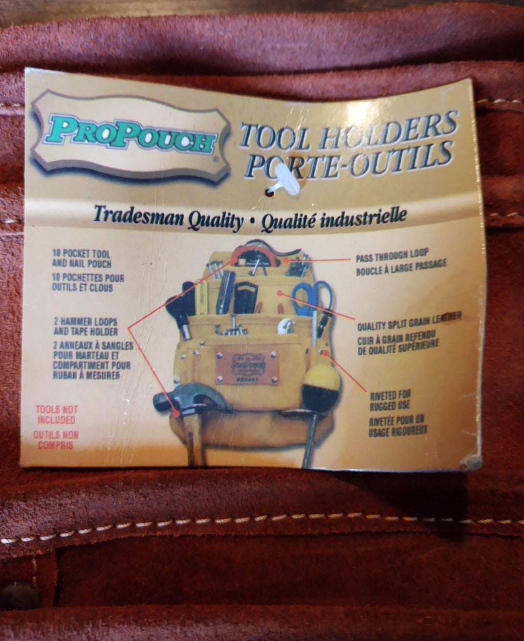 Tool Holders Pro Pouch 89463 Heavy Duty Belt Organizer Tradesman Tool Waist Bag