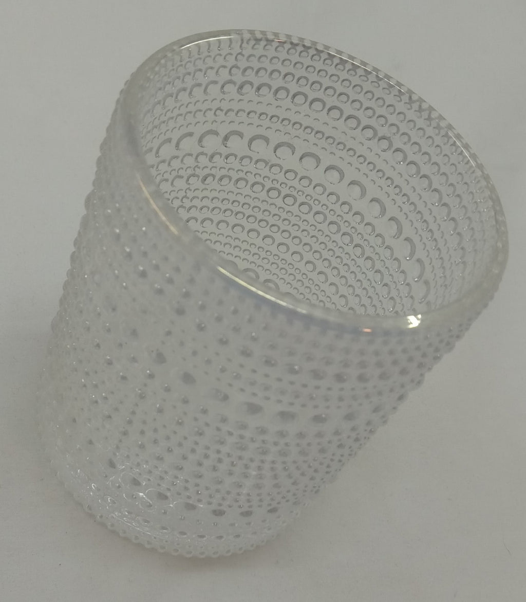 Iridescent Hobnail Glass Votive Candle Holder – Boho Rainbow Accent Decor