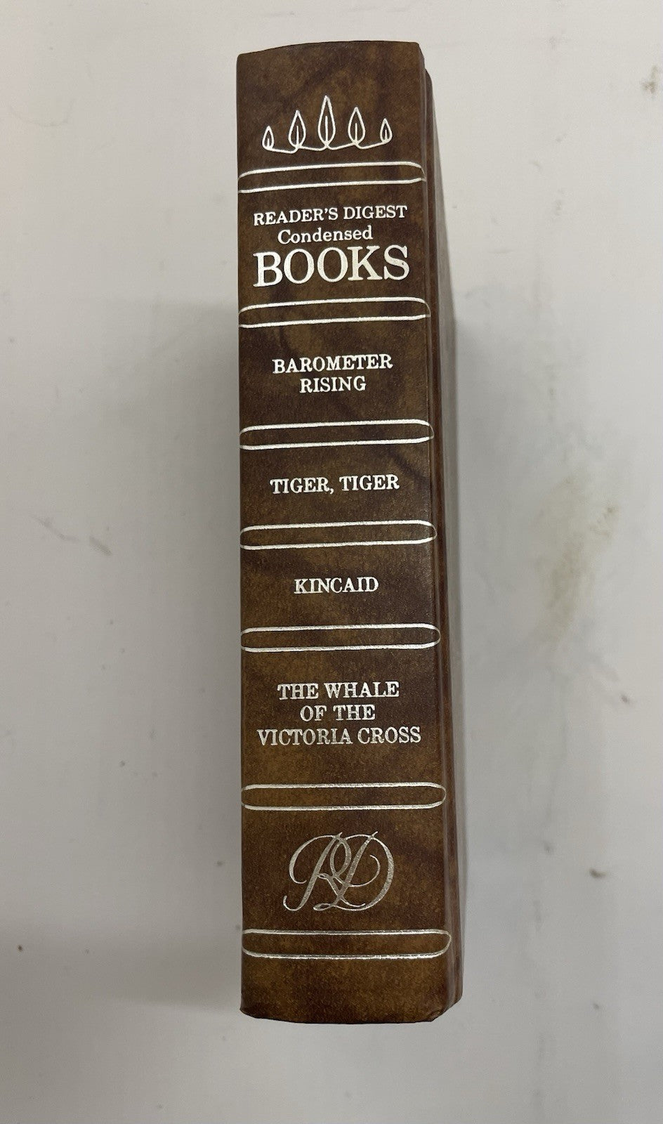 1985 Reader's Digest Condensed 1st Ed HC Leather Gilt Vtg NM Anthology