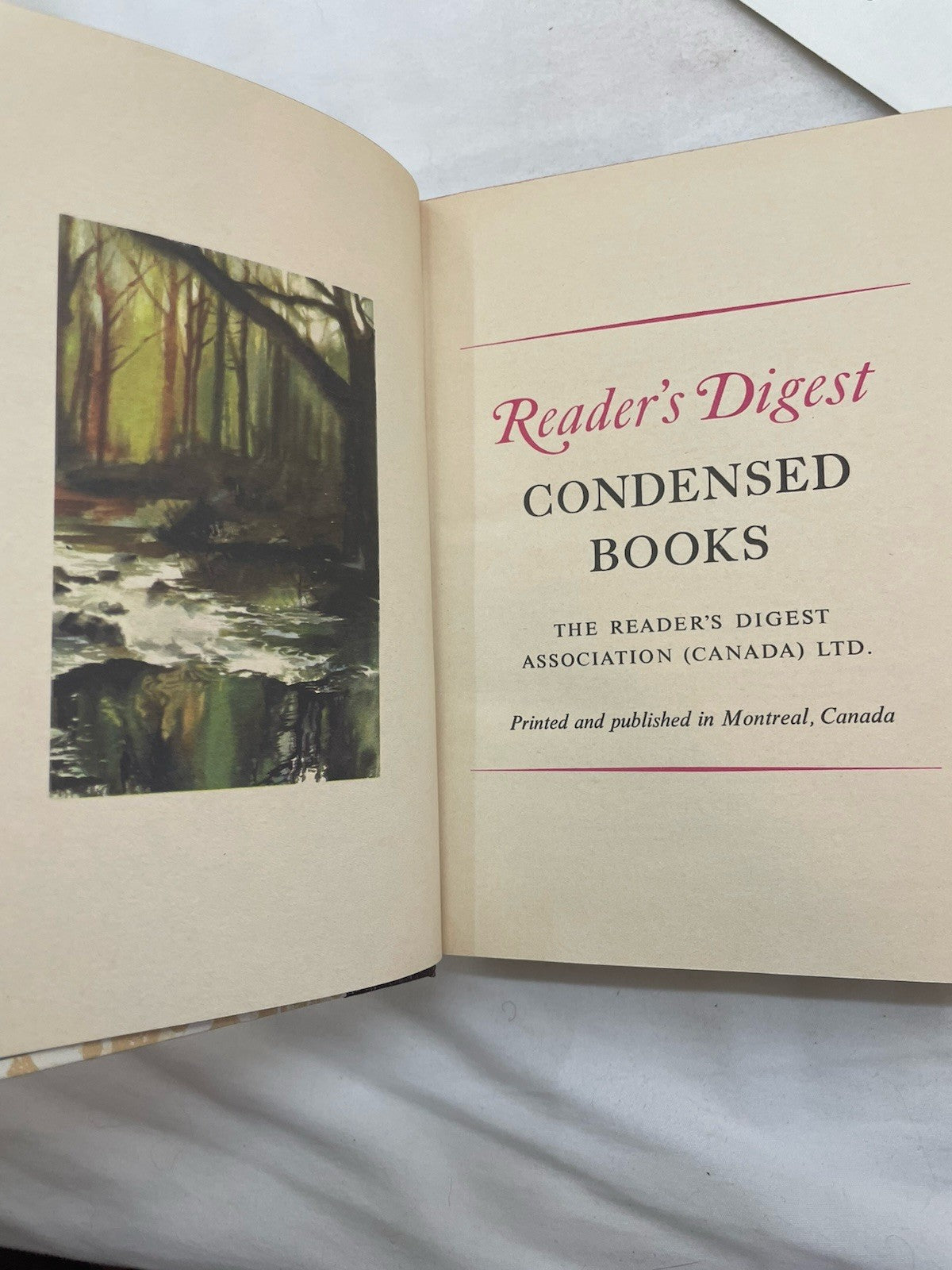 RD Condensed Books 1st Edition  With Slipcover Hardcover 1967 W/ Synopsis Insert