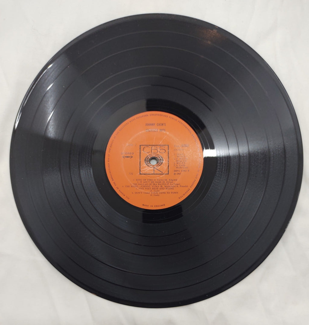 Johnny Cash – Greatest Hits Vol 1 LP 1967 UK CBS SBPG-63062 Country Classic