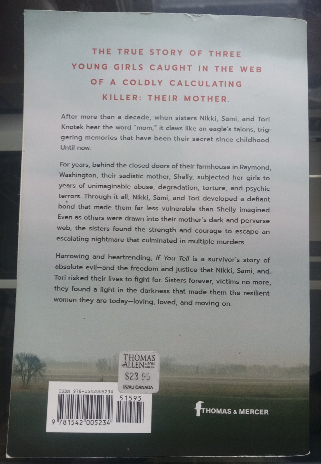 If You Tell by Gregg Olsen PB True Crime Murder Family Secrets