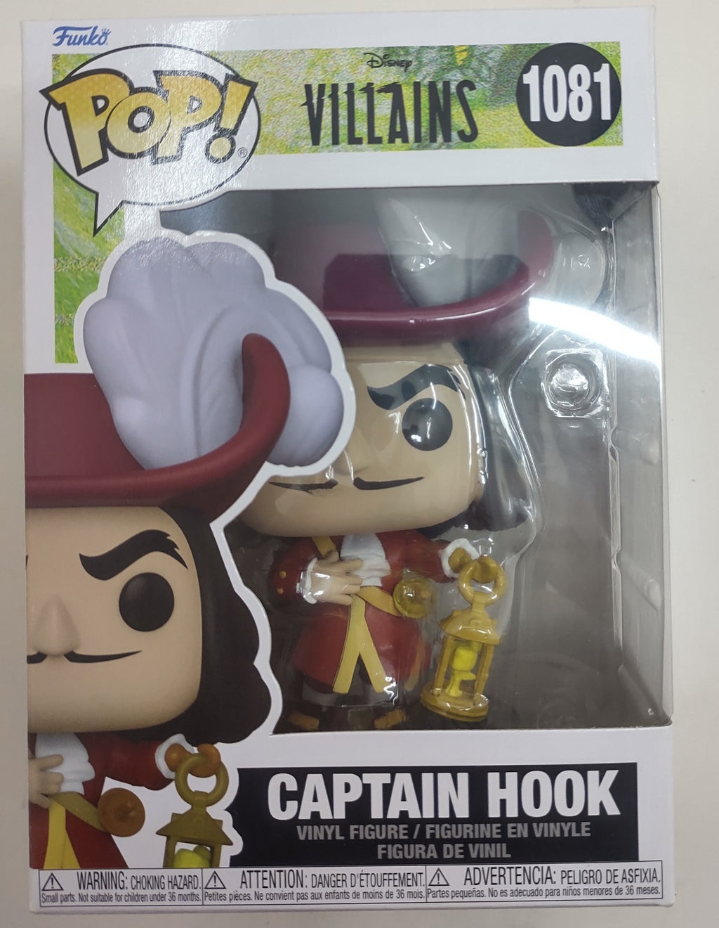 Funko Pop Disney Villains Captain Hook #1081 Vinyl Figure Collectible NIB