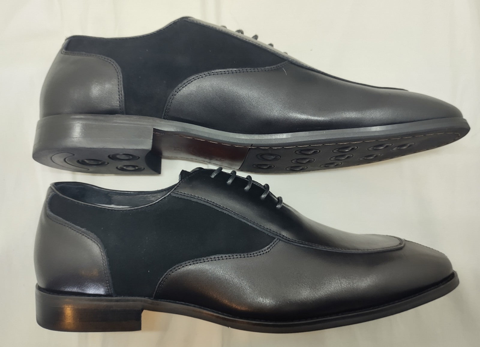 Snover Men’s Black Leather Oxford Dress Shoes Size 13 Lace-Up Formal NWT