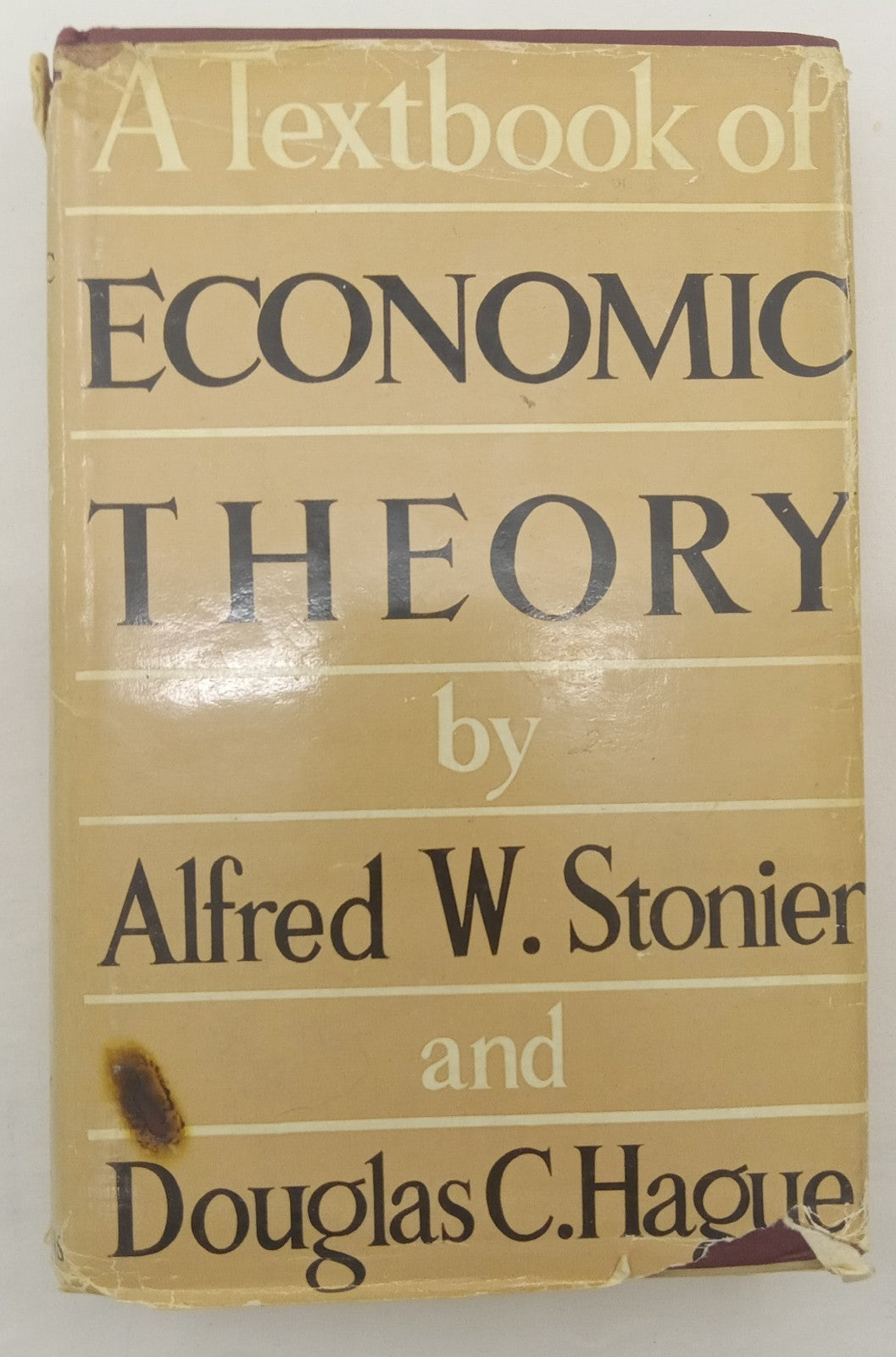 Economic Theory by Stonier & Hague – VG+ Vintage 1950s Econ Textbook