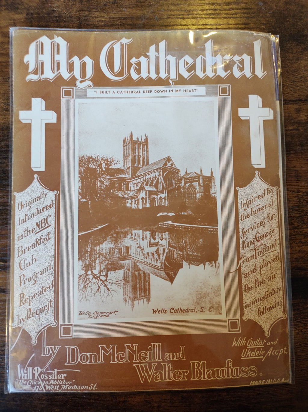 My Cathedral Don McNeil Walter Blaufuss Religious Inspirational Sheet Music