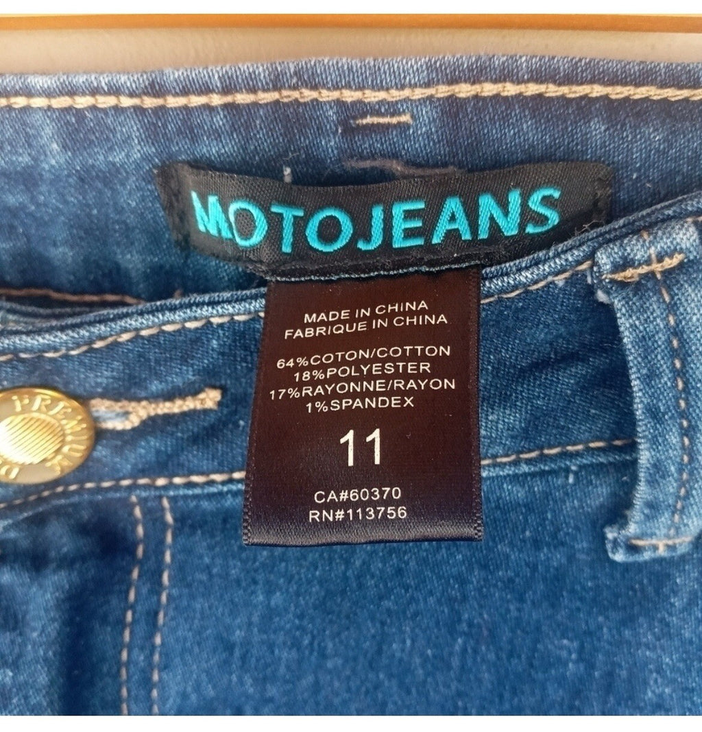 Moto Jeans Boot Cut Size 11 – Women's Denim Pants – Pre-owned VG Condition