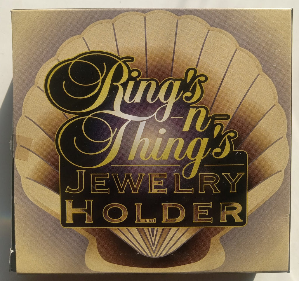 Seashell Jewelry Holder by Rings & Things – Decorative Trinket Display Stand