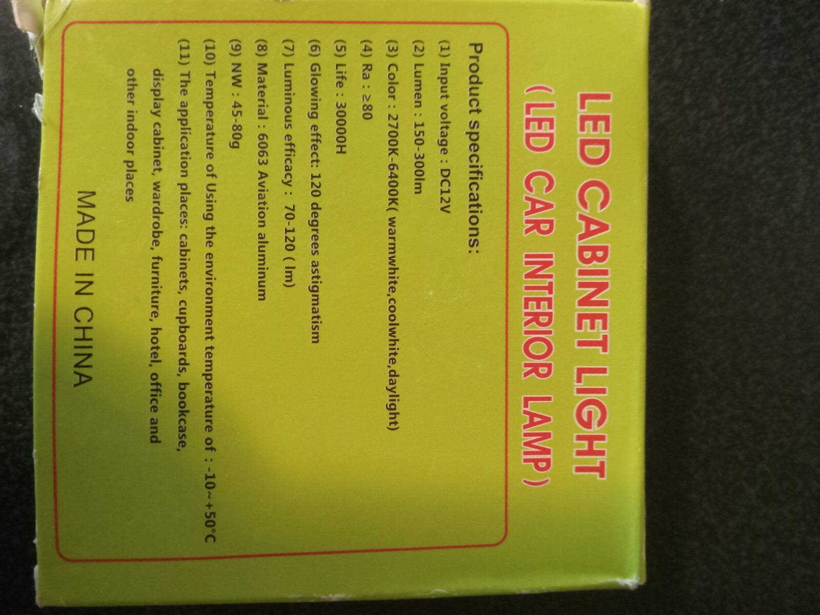 LED Cabinet Light – Efficient Under-Cabinet Lighting, Sleek Design