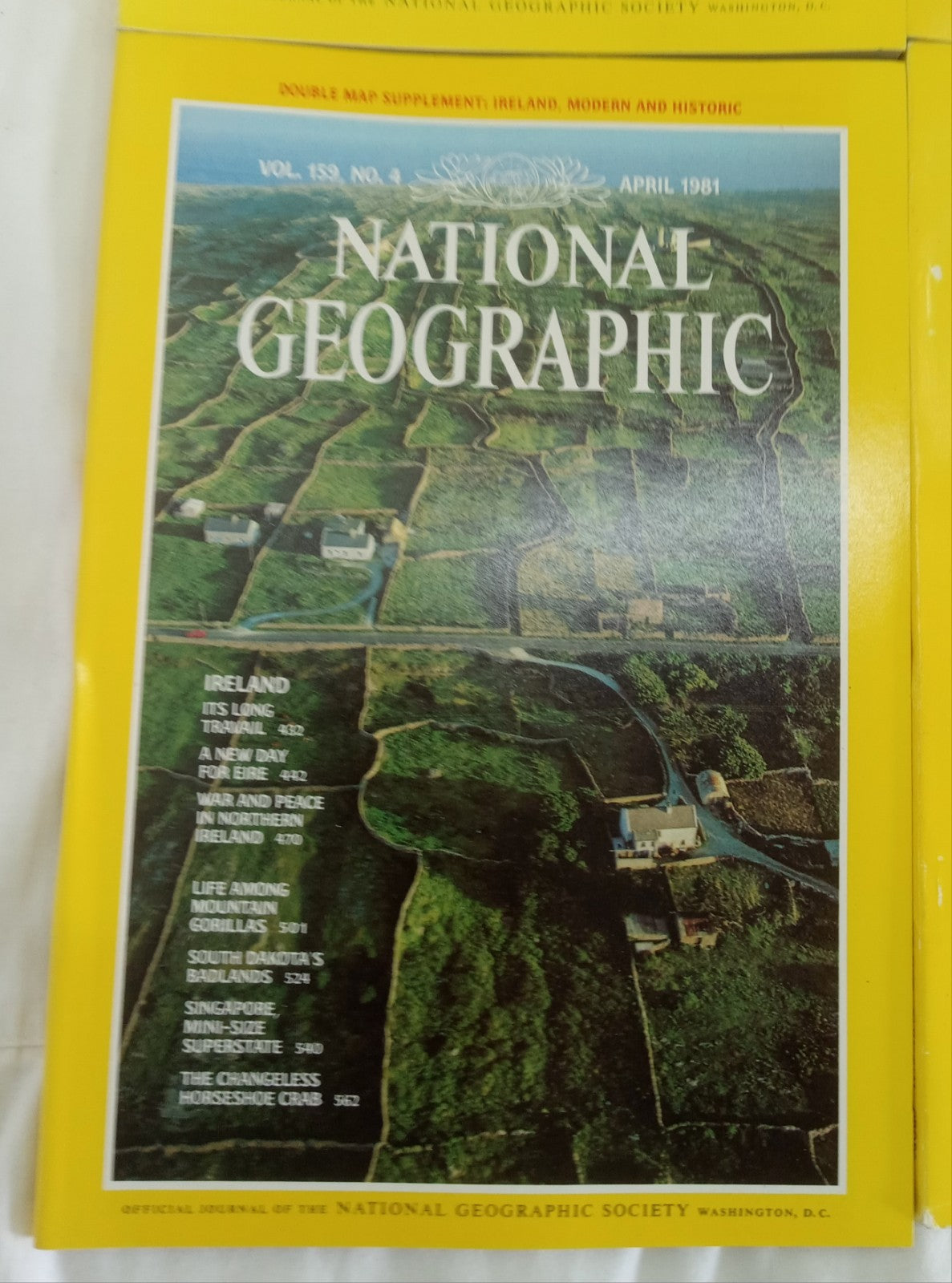 Nat Geo Jan–June 1981 VG+ | Vintage Magazine Set w/ Slipcase | 6 Issues