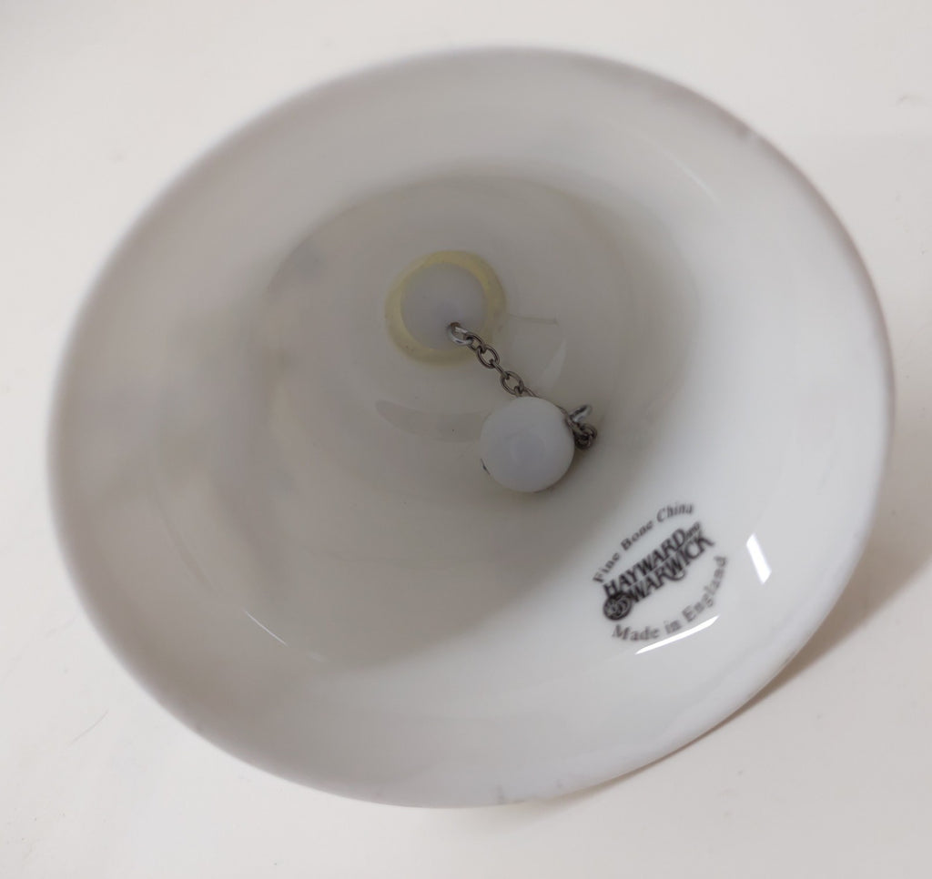 Hayward Warwick Fine Bone China Bell, England 25th Anniversary