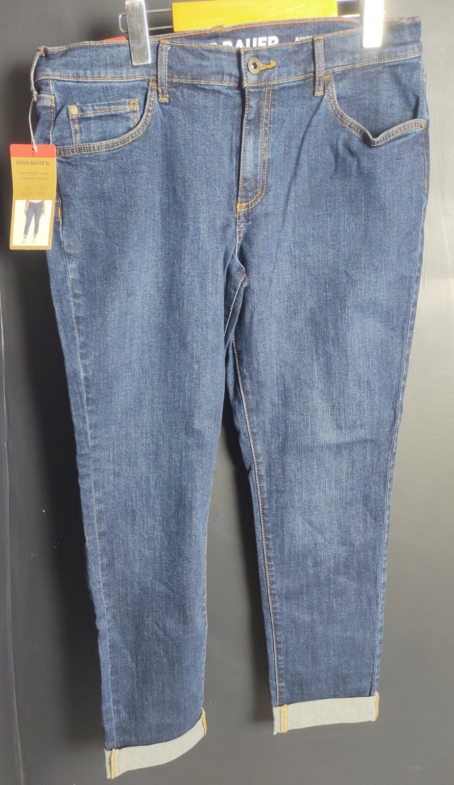 Eddie Bauer Women’s Boyfriend Jeans Size 8 Medium Wash Denim Casual
