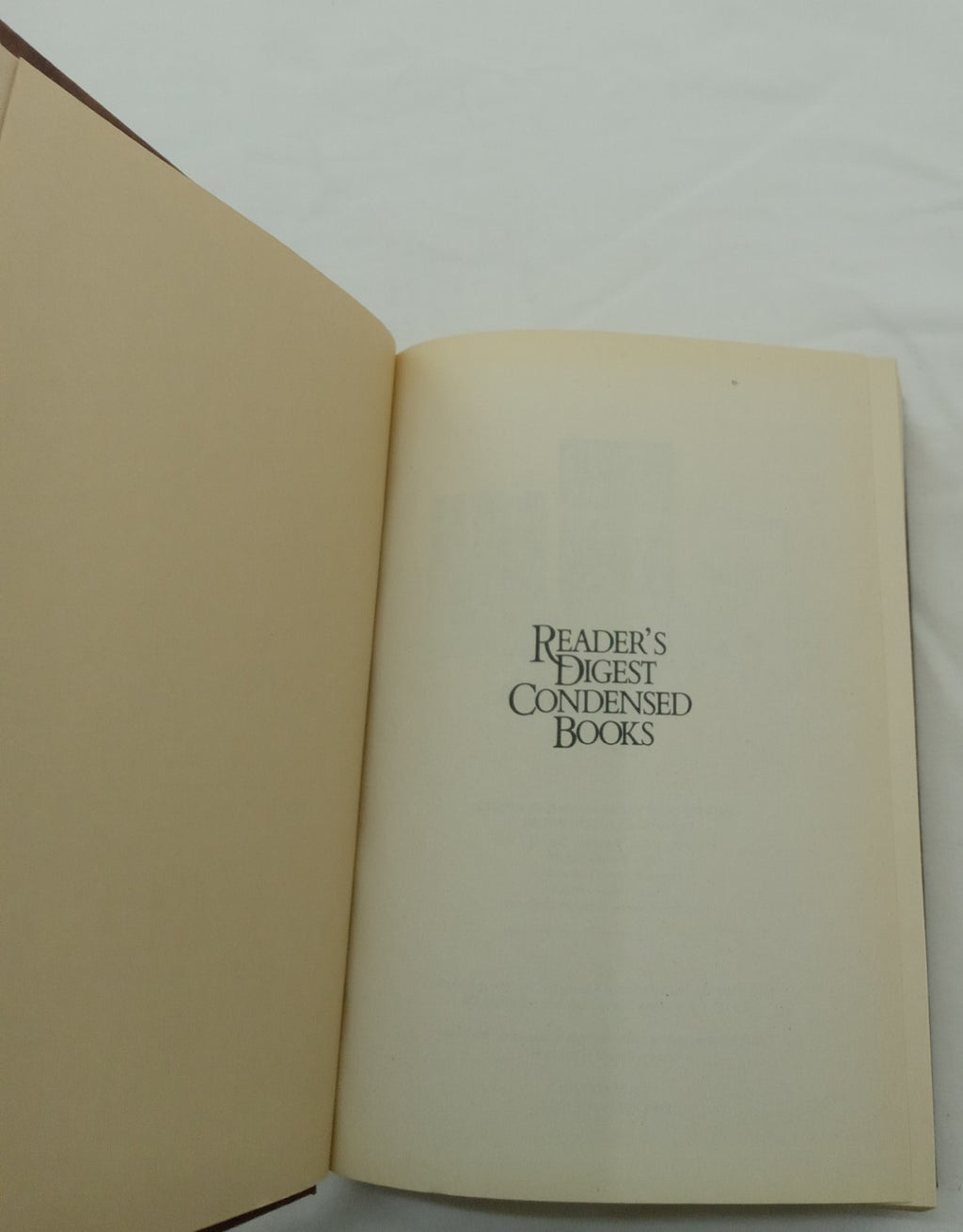 1990 Reader's Digest Condensed 1st Ed HC Leather Gilt Vtg NM Anthology