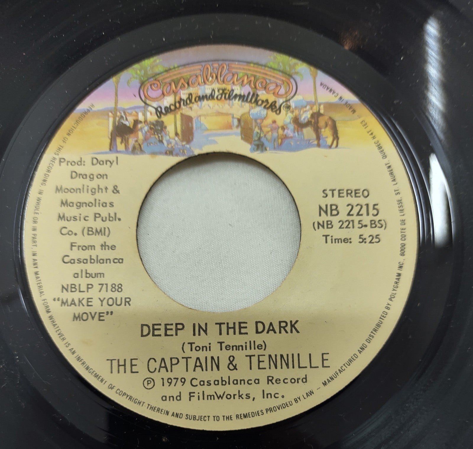 Captain & Tennille – Deep In The Dark 7” Casablanca NB 2215 Canada 1979