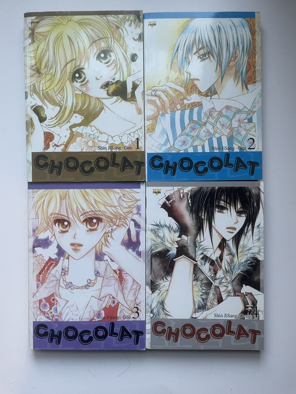 Chocolat Manhwa Complete Set Vol 1–8 by Shin Ji‑Sang – Korean Manga Box Set Rare