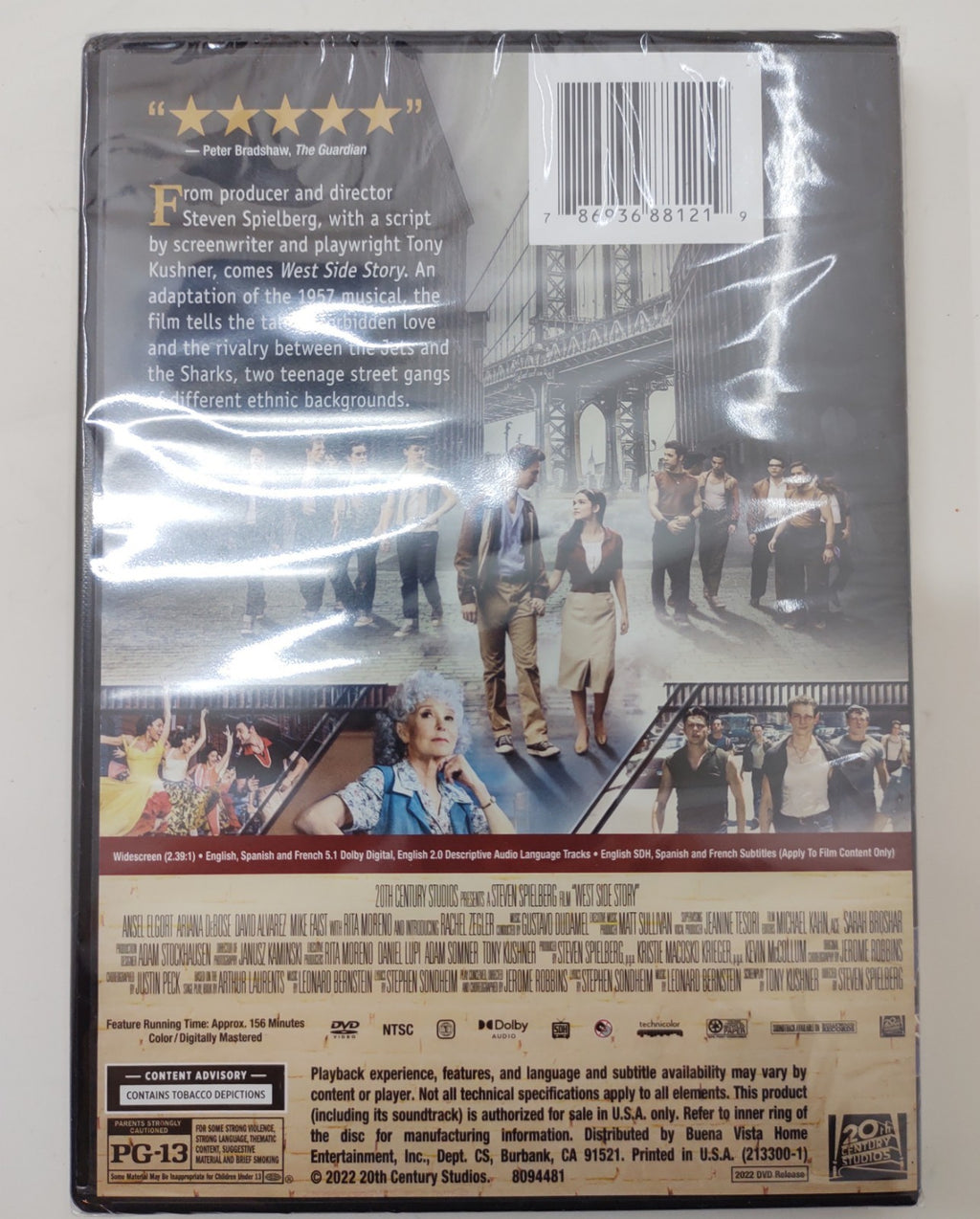 West Side Story DVD Movie Musical Classic Film Disc Region 1