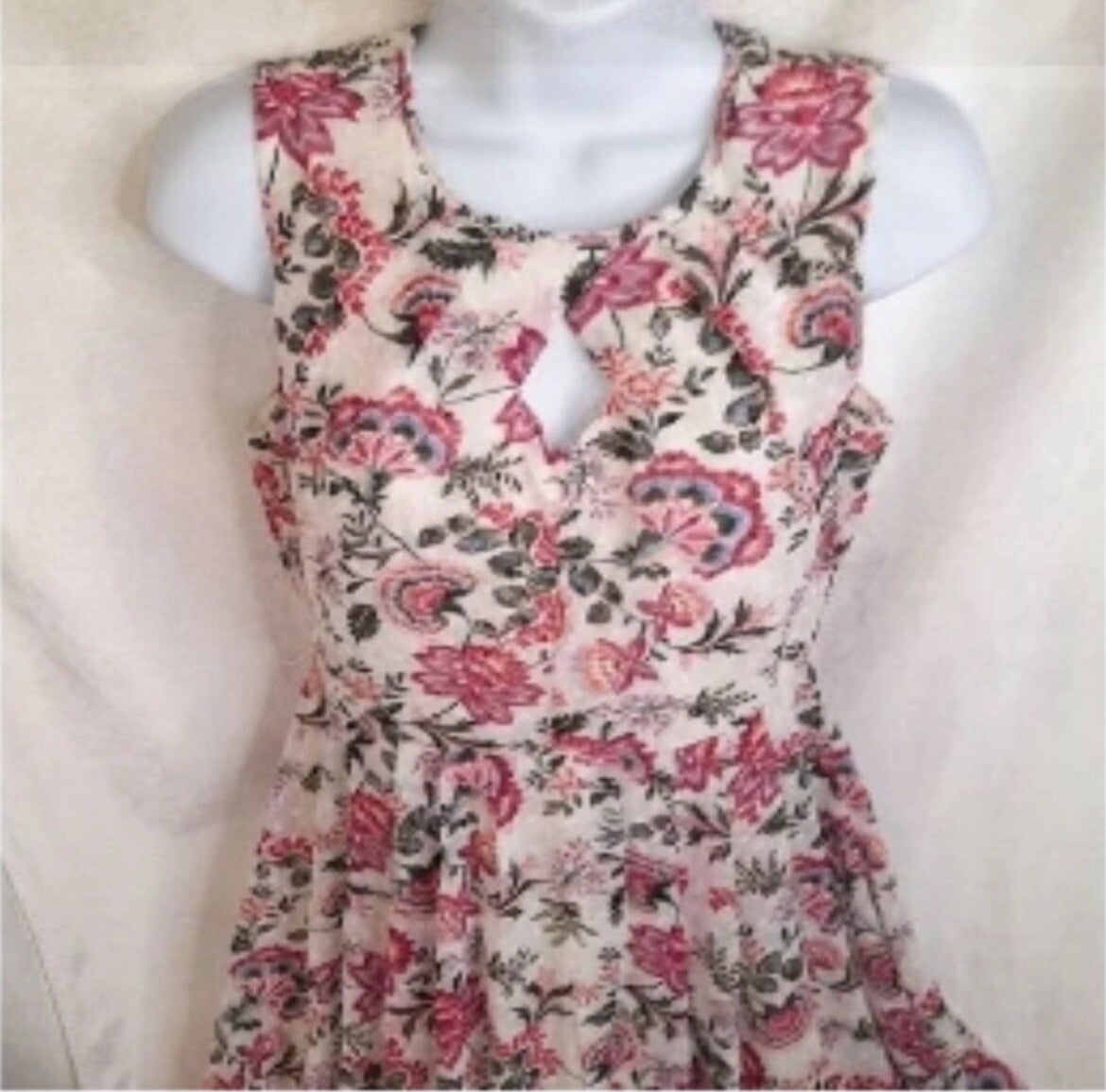 Danny & Nicole Floral Embroidered Midi Dress Size 8 – Sleeveless Summer Party