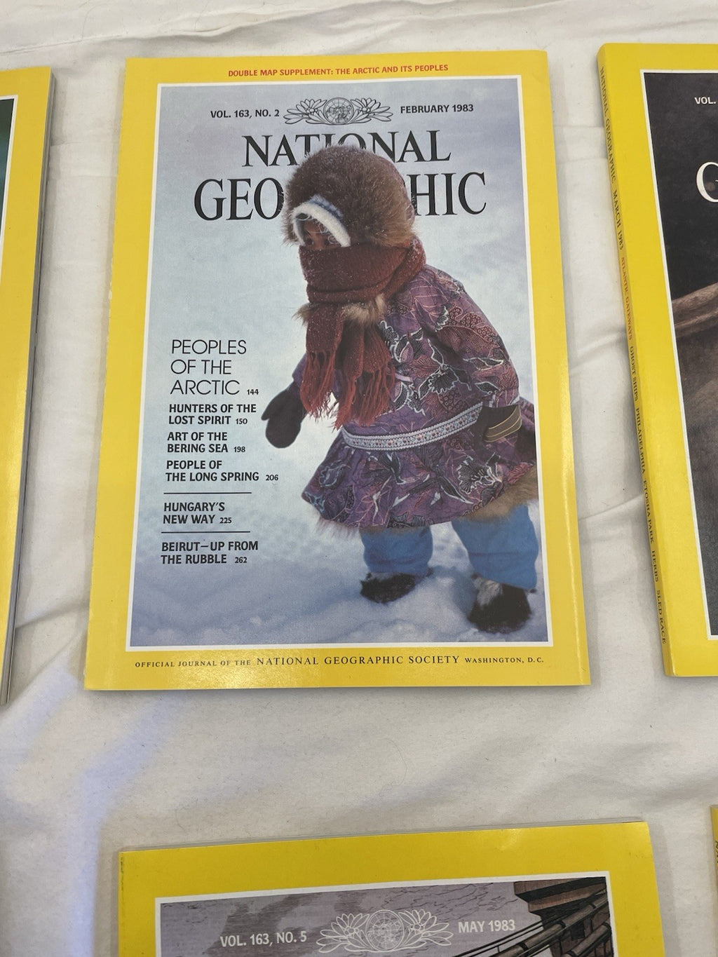 National Geographic Magazines Jan-June 1983 Slipcover - Vintage Collectible Set
