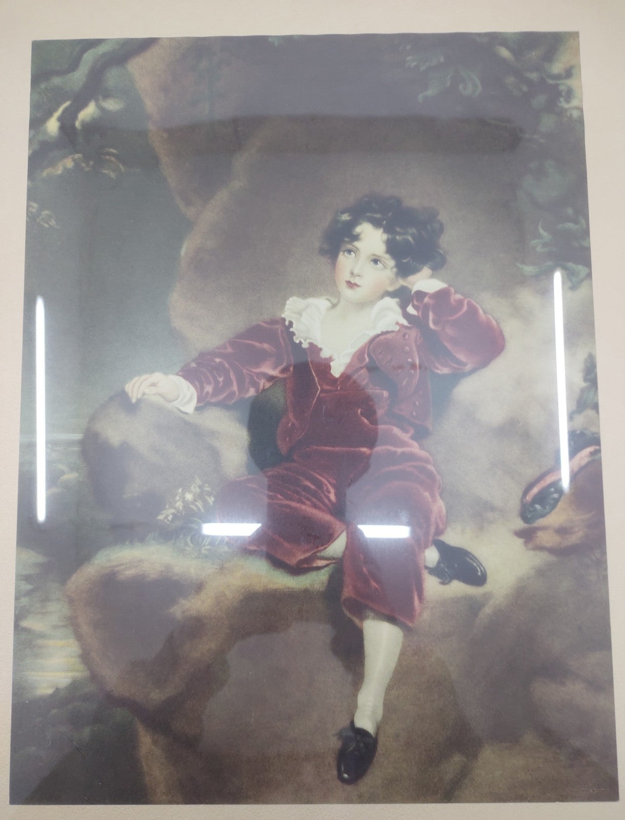 The Red Boy" Framed Print, Sir Thomas Lawrence, Vintage Master Lambton Portrait