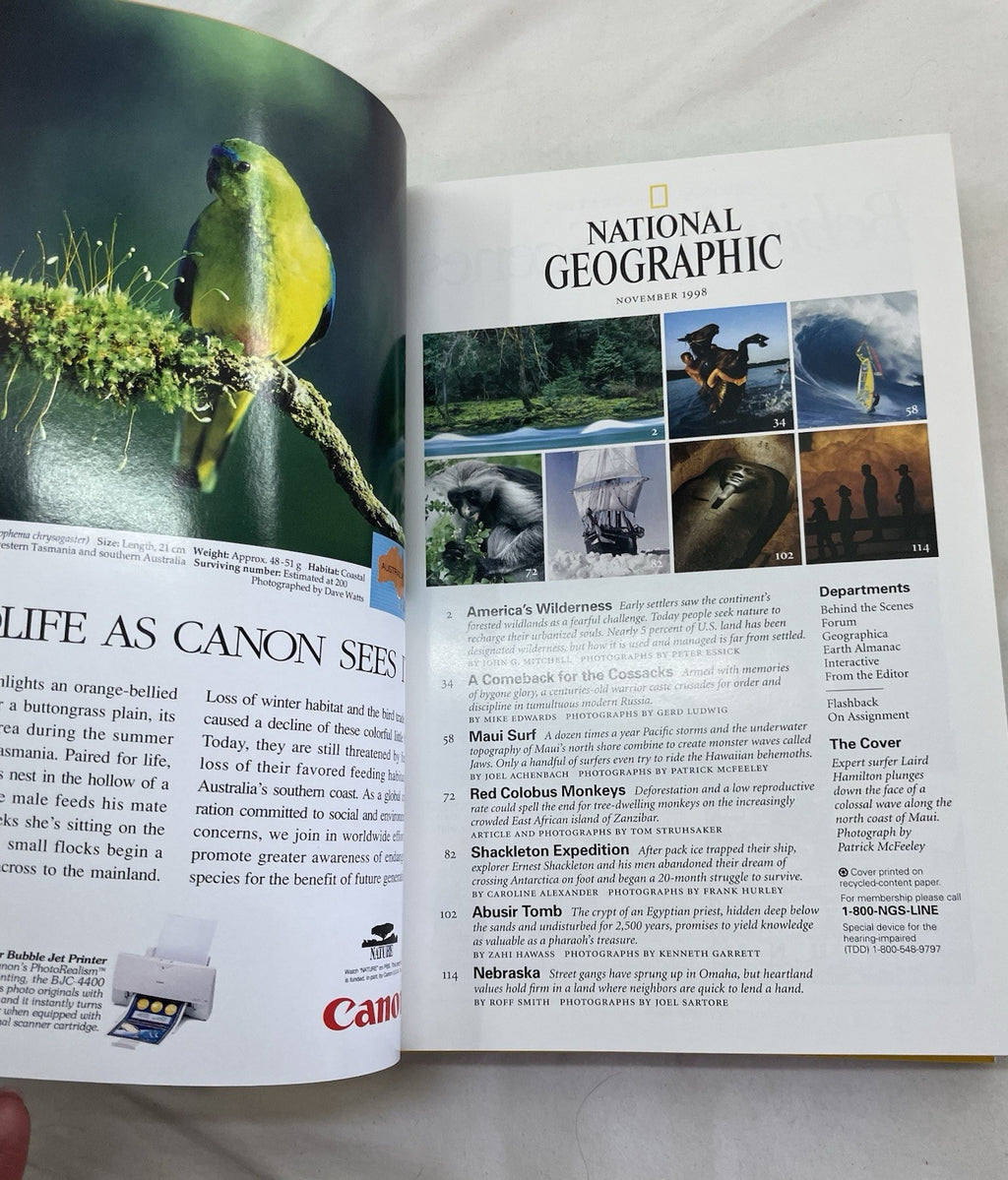 Vintage Nat Geo Jul–Dec 1998 Lot w/ Slipcover | Geography, Science