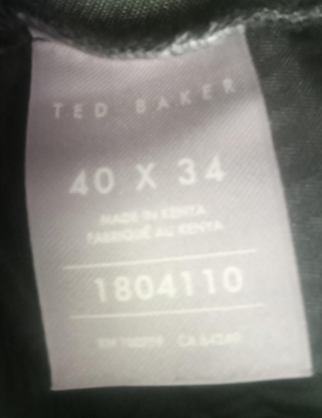 Ted Baker Men’s Pants 40x34 NWT Grey Tailored Fit Flat Front Dress Trouser