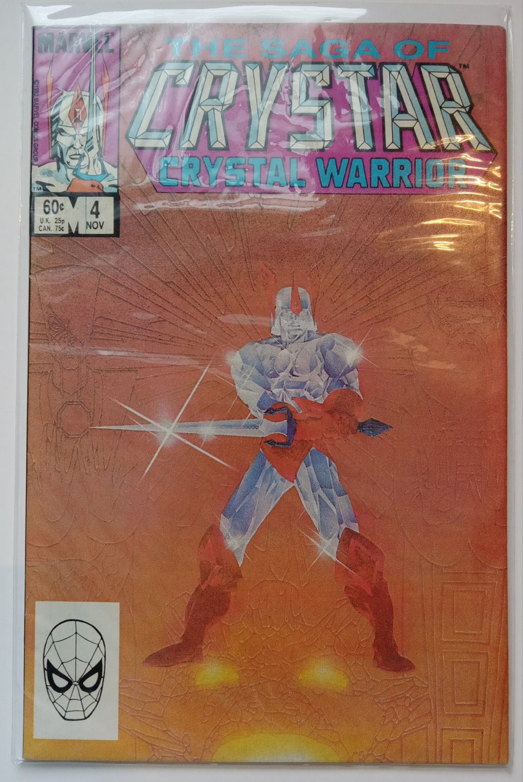 The Saga of Crystar, Crystal Warrior #4 Canadian Marvel Comics Bagged/Boarded