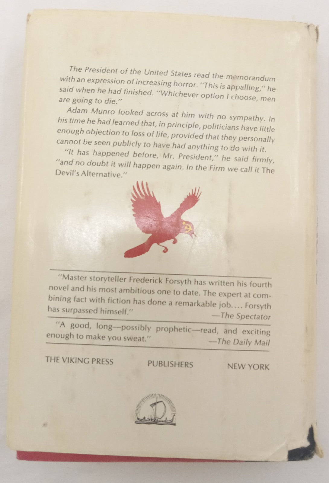 The Devil’s Alternative by Frederick Forsyth – VG+ Cold War Thriller