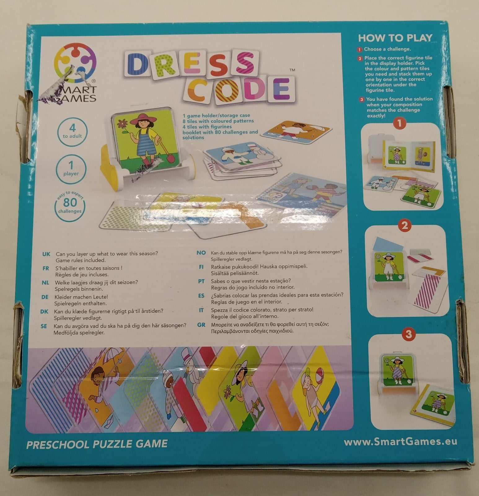 Dress Code Smart Games Puzzle Game – Fashion Matching Toy for Educational Fun