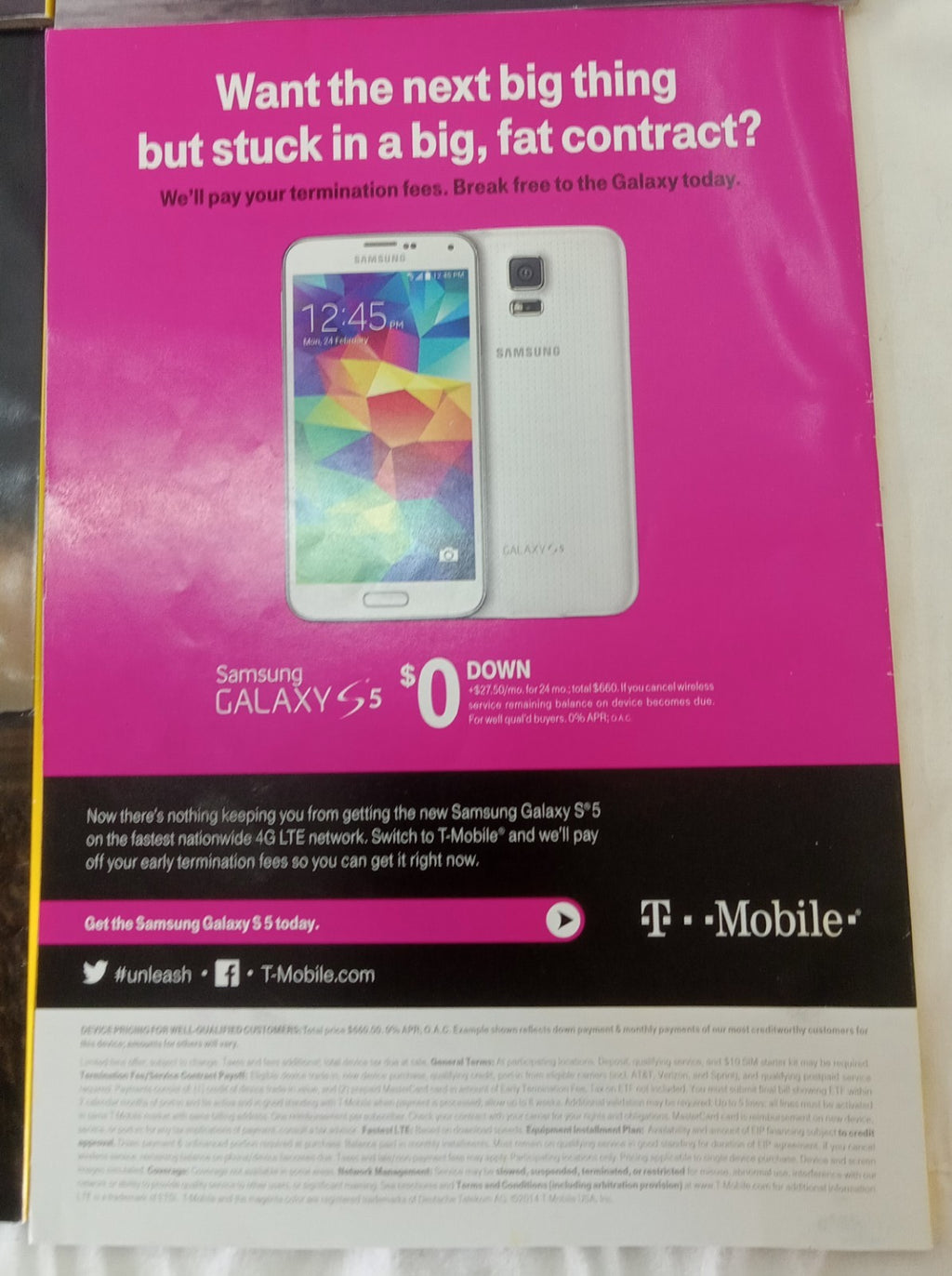 Nat Geo Jan–June 2014 | VG+ Set of 6 | Faux Leatherette Slipcover Case